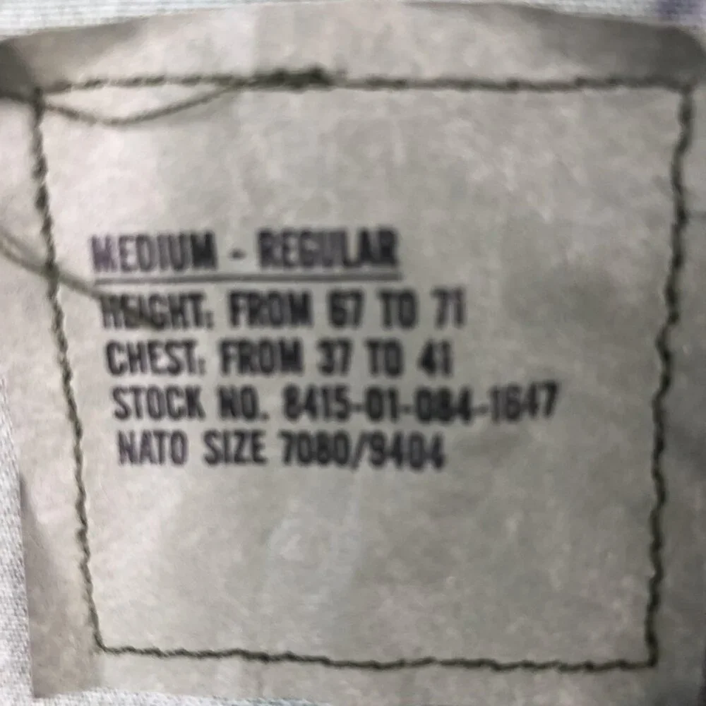 US Army BDU Jacket Mens Medium Regular Woodland Camo Field Coat Military Combat